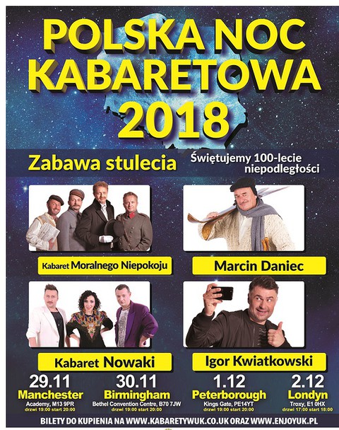 Polska Noc Kabaretowa 2018 w Peterborough 