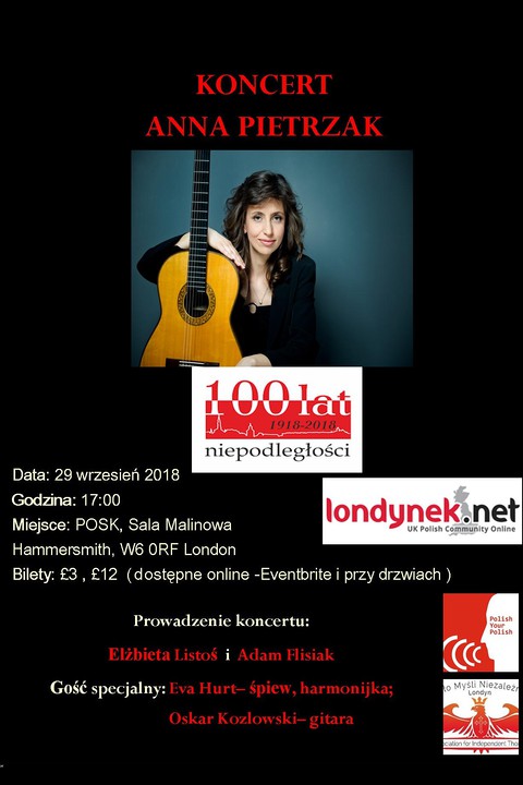 Koncert Anny Pietrzak: Muzyką uczcić wolną Polskę