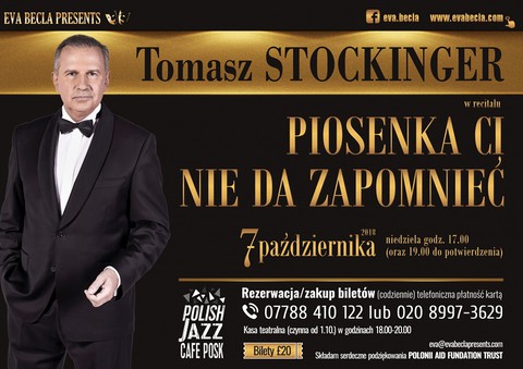 Tomasz Stockinger z wyjątkowym repertuarem w Jazz Cafe 