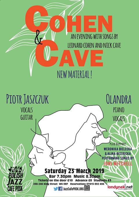 Wieczór piosenek Leonarda Cohena i Nicka Cave'a