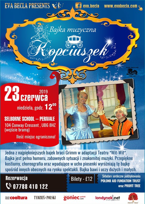 Londyn: "Kopciuszek" w wykonaniu gliwickiego teatru WitWit