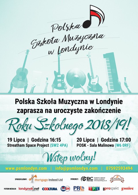 Szkoła muzyczna w Londynie kończy rok szkolny