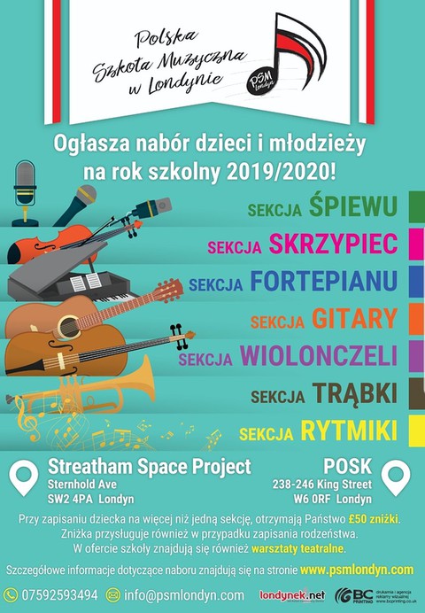 Nabór do Szkoły Muzycznej w Londynie
