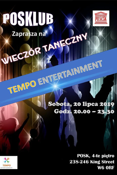 Zespół TEMPO już w najbliższą sobotę w POSKlubie
