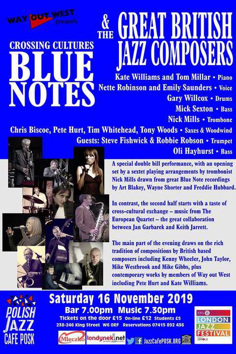 Blue Notes & The Great British Jazz Composers w Jazz Cafe POSK