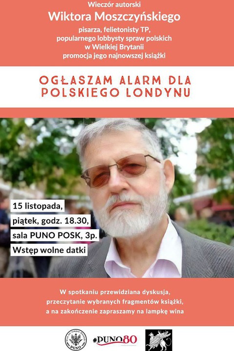 Wieczór autorski Wiktora Moszczyńskiego