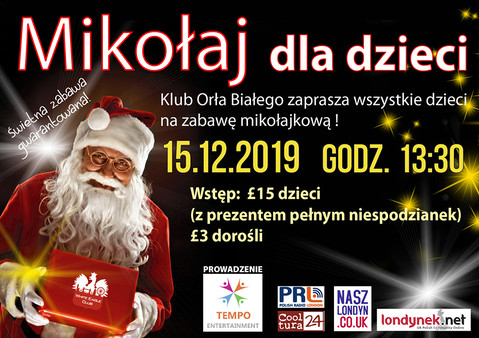 Mikołaj czeka na dzieci w Klubie Orła Białego!