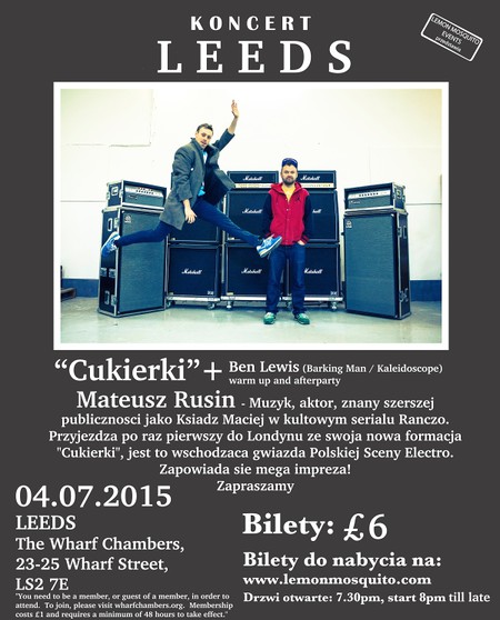Cukierki + Ben Lewis w Leeds