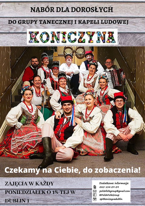 Dublin: Rekrutacja do folkowej grupy tanecznej i kapeli ludowej