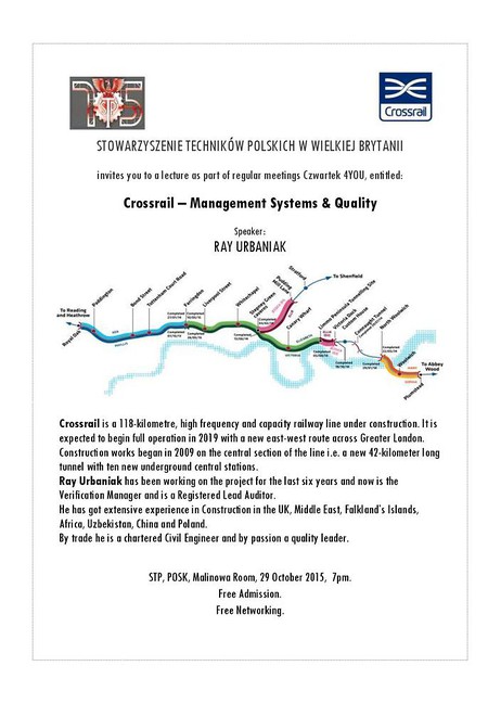 Prelekcja 'Crossrail - Management Systems & Quality'