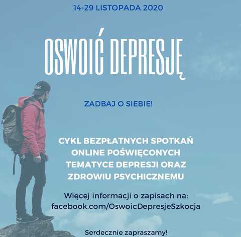 Oswoić Depresję: 26 bezpłatnych wydarzeń online dla Polaków w Wielkiej Brytanii