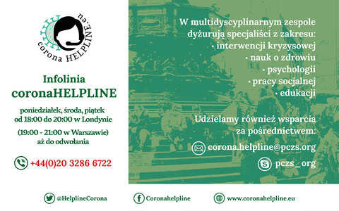 Corona HELPLINE.eu - wsparcie dla Polaków w czasie pandemii