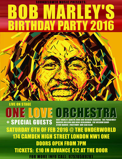 Bob Marley's Birthday Party 2016 w Londynie