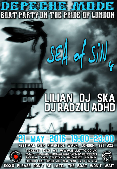 Depeche Mode Boat Party Sea Of Sin SOS4