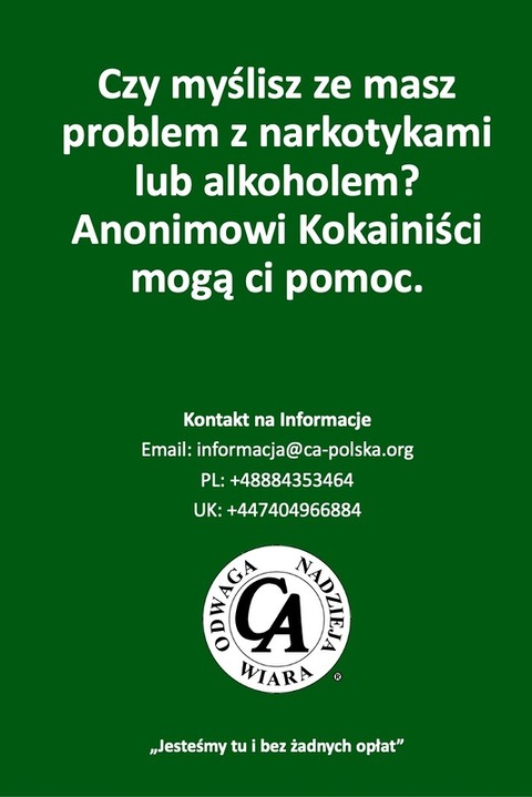Anonimowi Kokainiści CA: Zerwij z nałogiem!