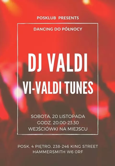 Sobota z DJ Valdim w POSKlubie!