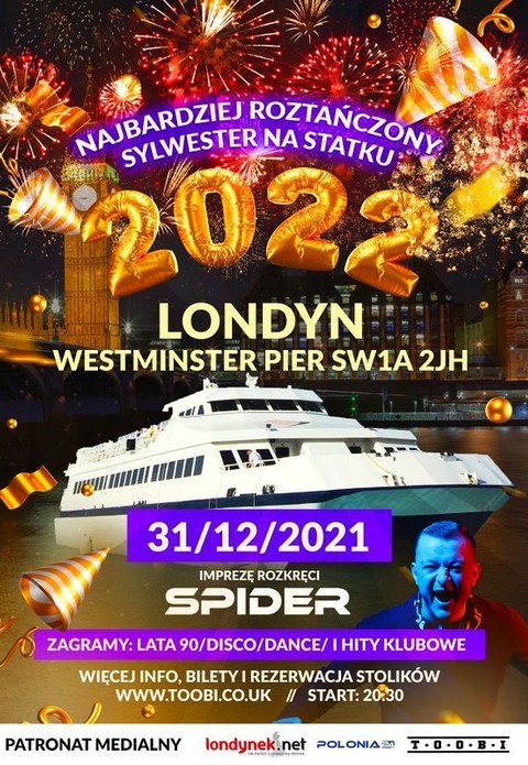 Sylwester na statku w Londynie!