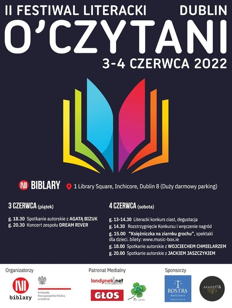 Autor "Żmijowiska" na festiwalu O’Czytani w Dublinie