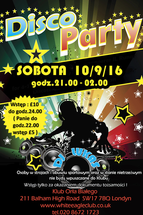 Disco Party @Balham 10 września