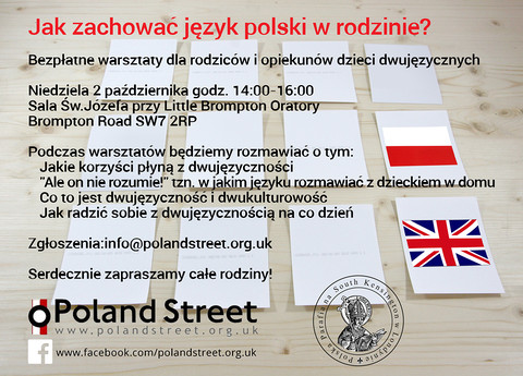 Poland Street: Bezpłatne warsztaty dla rodziców dzieci dwujęzycznych