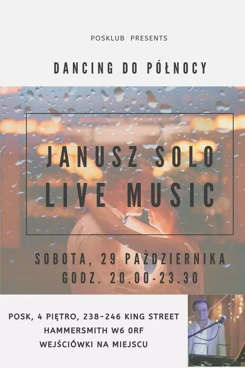 POSKLUB zaprasza: Janusz Solo Live Music