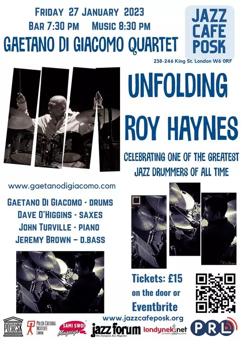Unfolding Roy Haynes: Gaetano Di Giacomo Quartet
