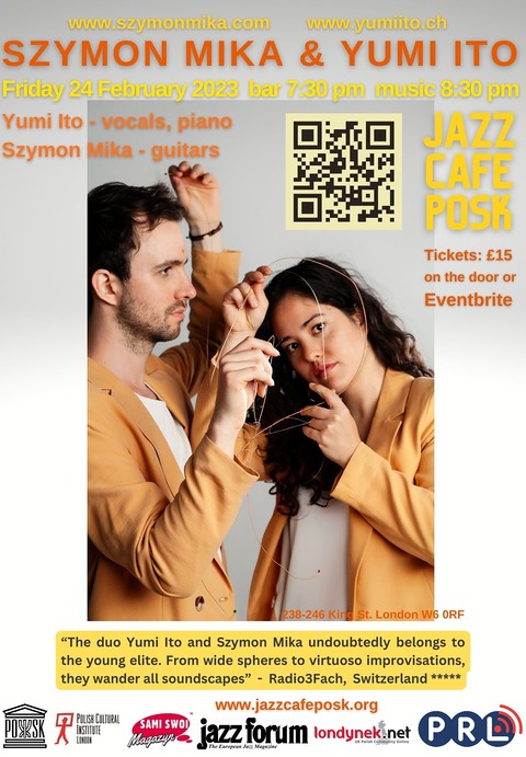 JAZZ CAFE w POSK zaprasza: Szymon Mika & Yumi Ito