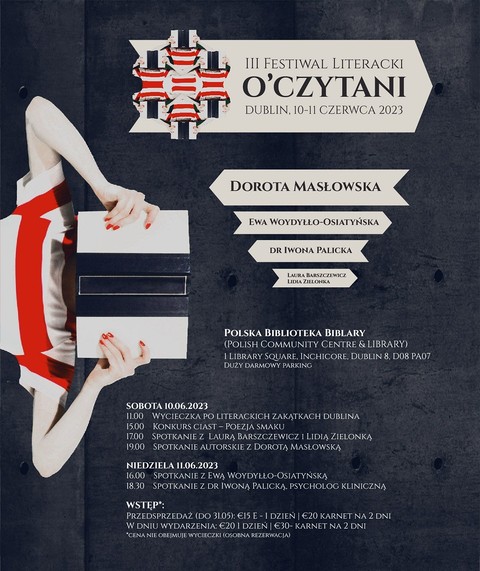 Dublin: III Festiwal Literacki O'Czytani
