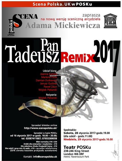 Spektakl teatralny "Pan Tadeusz Remix 2017"