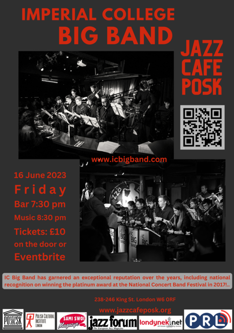 Jazz Cafe POSK zaprasza: Imperial College Big Band