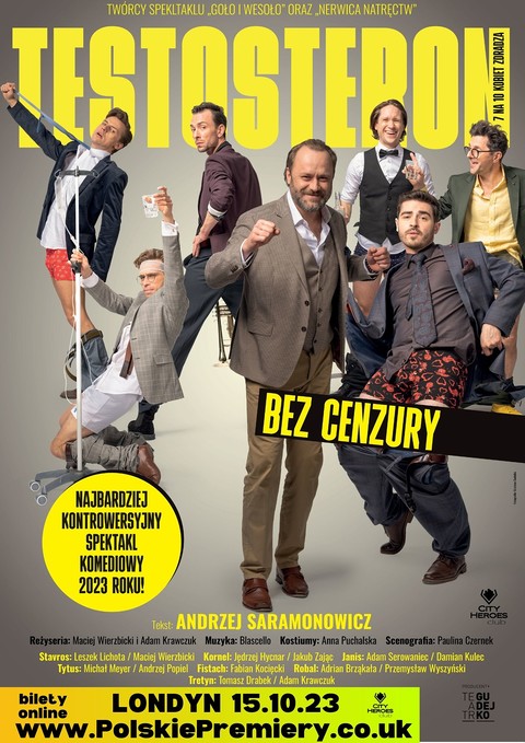 Spektakl komediowy TESTOSTERON w Londynie!