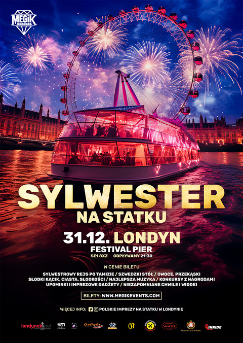 SYLWESTER na STATKU w Londynie