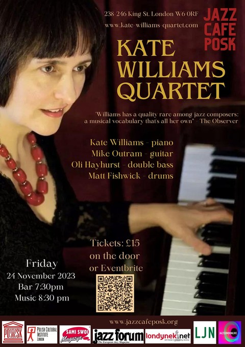 Jazz Café POSK zaprasza: Kate Williams Quartet