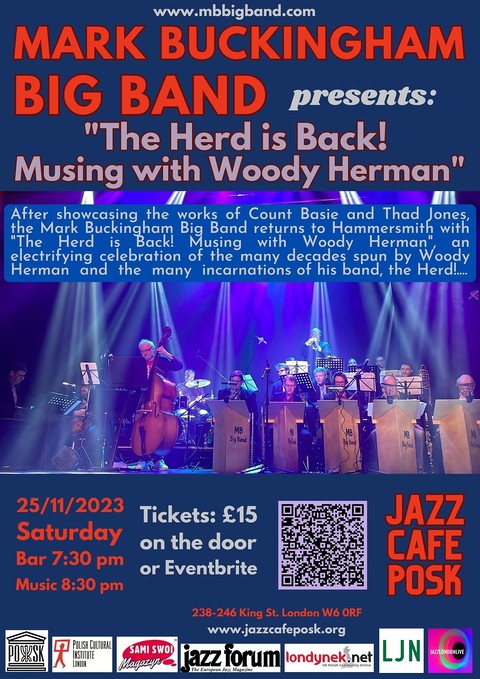 Jazz Café POSK zaprasza: Mark Buckingham Big Band