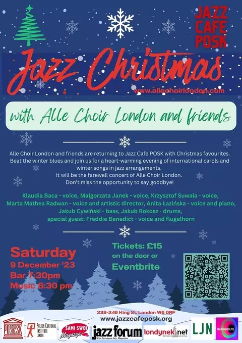 Jazz Café POSK zaprasza: Alle Choir London & friends: Jazz Christmas!
