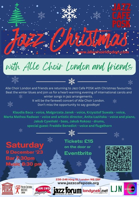 Jazz Café POSK zaprasza: Alle Choir London & friends: Jazz Christmas!