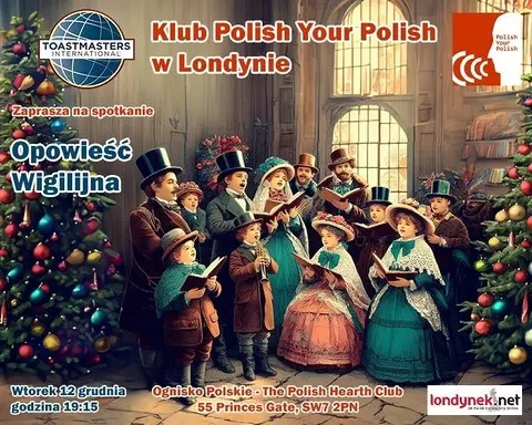 Wyjątkowe spotkanie świąteczne klubu Toastmasters Polish Your Polish