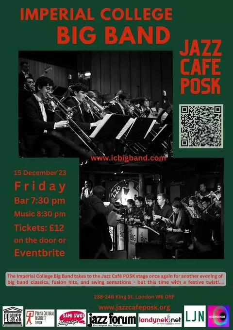 Jazz Café POSK zaprasza: Imperial College Big Band