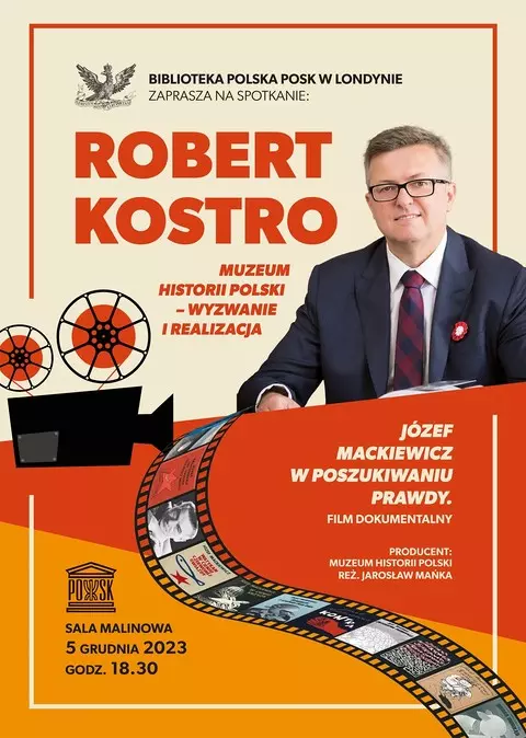 Biblioteka Polska POSK zaprasza: Pokaz filmu "Józef Mackiewicz. W poszukiwaniu prawdy"