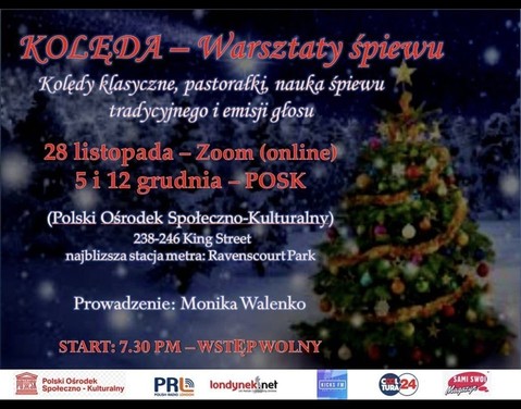 POSK zaprasza: Kolęda. Warsztaty śpiewu