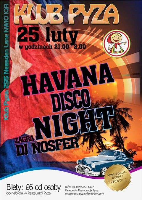 Havana Disco Night @Klub Pyza