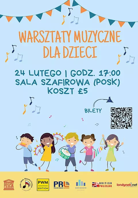Warsztaty muzyczne w języku polskim dla dzieci!