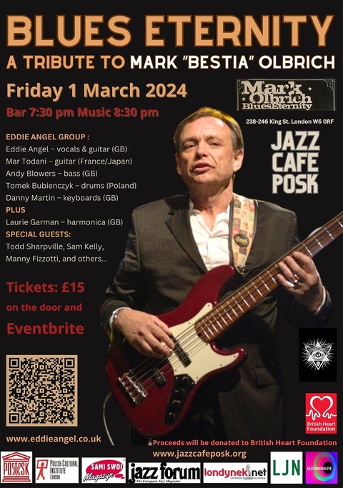 Blues Eternity: A Tribute to Mark "Bestia" Olbrich at Jazz Cafe