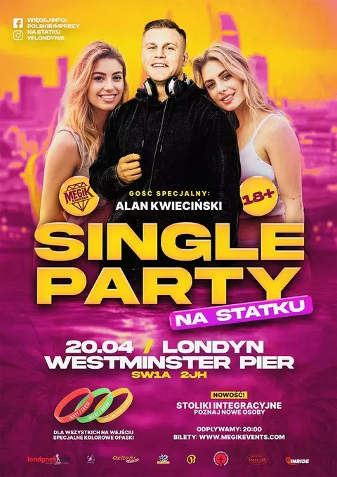 Single Party na Statku w Londynie