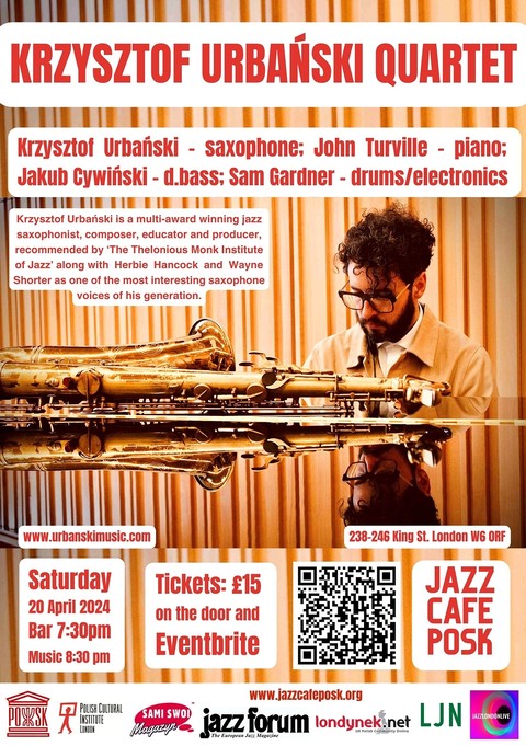 Jazz Café POSK: Krzysztof Urbański Quartet