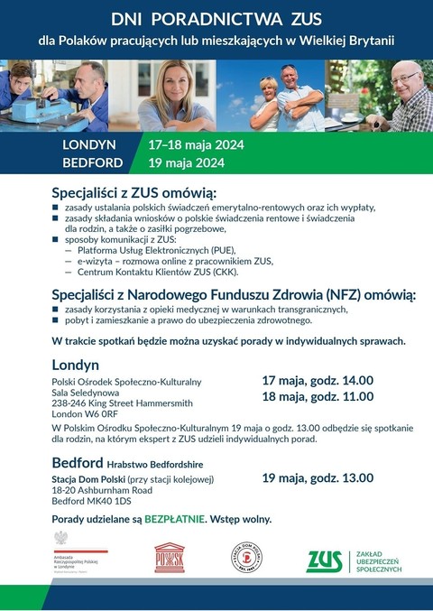 Dni Poradnictwa ZUS dla Polaków w POSK-u