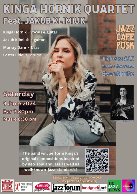 Jazz Café POSK: Kinga Hornik Quartet feat. Jakub Klimiuk