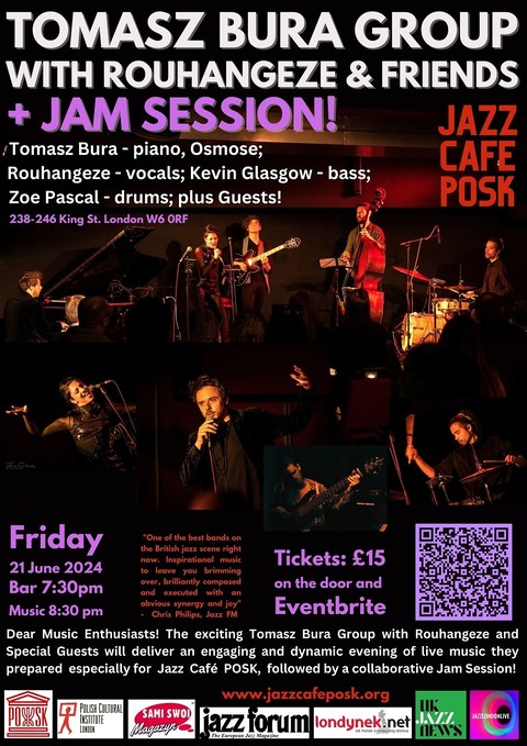 Jazz Café POSK: Tomasz Bura Group with Rouhangeze and Guests + JAM SESSION!