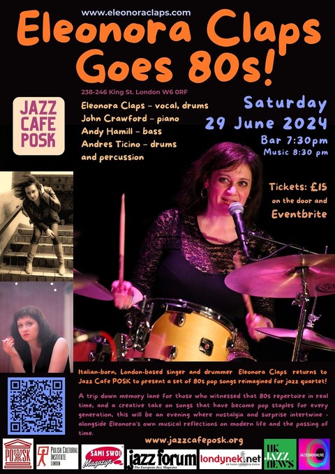 Jazz Café POSK: Eleonora Claps: Eleonora Goes 80s!
