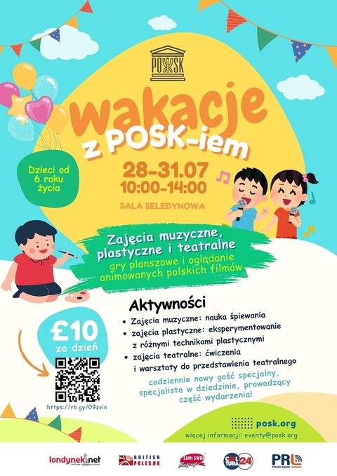 Warsztaty dla dzieci: Wakacje z POSK-iem!